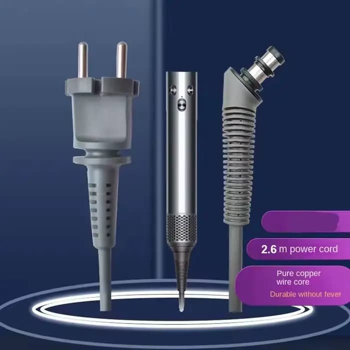 Cordon d'alimentation 2,7 M compatible avec les accessoires Dyson Airwrap Hair Styler HS01 HS05