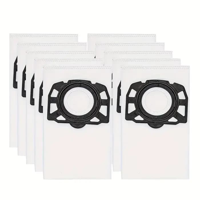 Paquet de 10 sacs à vide KFI 357 pour Karcher WD2 Plus/WD3/SE4001 - Filtres lavables haute efficacité