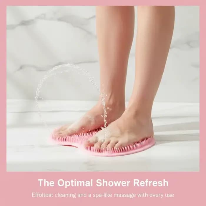 Tapis de douche exfoliant pour les pieds et le dos