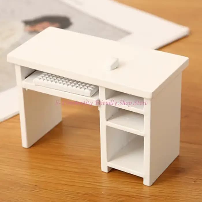85ae 1/12 Scale Dollhouses Office bureau paire chaises avec disposition interchangeable pour les affichages miniatures