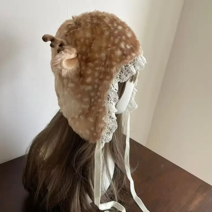 Jambières d'hiver en fausse fourrure de renne en peluche, bottes en fourrure Kawaii, couverture de chaussettes gothiques Punk, bottes hautes, Costume de spectacle