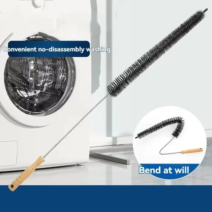 Kit de nettoyage des conduits de sèche-linge avec brosse anti-peluches pour nettoyer efficacement