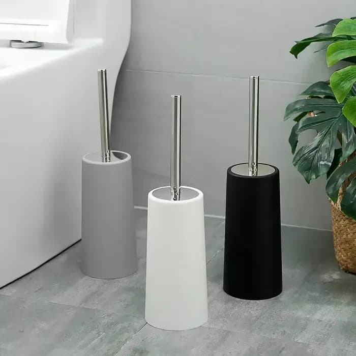 Brosse de toilette dorée de style créatif nordique avec support