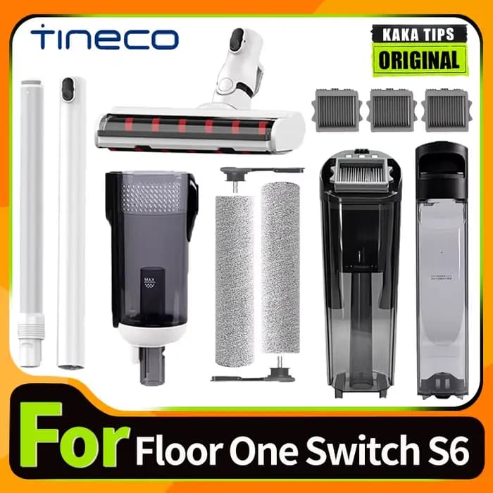 Original pour Tineco Floor One Switch S6 aspirateur sec et humide rouleau de brosse de remplacement et filtre HEPA accessoires pièces de rechange