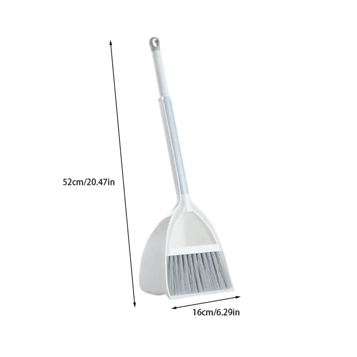 Combinaison blanche efficace de balai et de pelle à poussière pour le nettoyage de sol sans tache