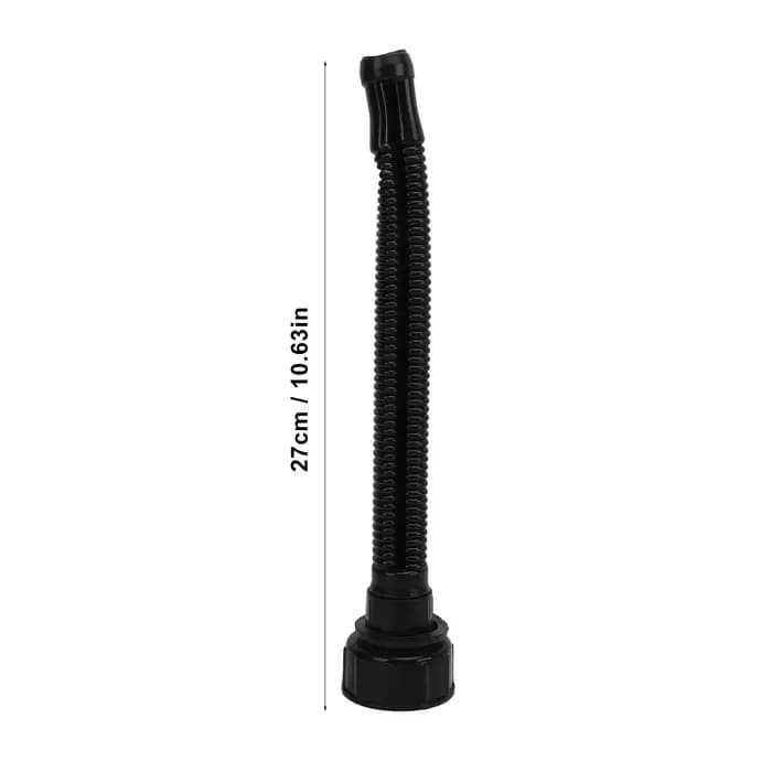 Conteneur de carburant portable sans fuite avec tuyau de sortie de 27cm, bidon de gaz, 5L, 1.3 gallons, ABS, rouge, voiture, Hurcycles