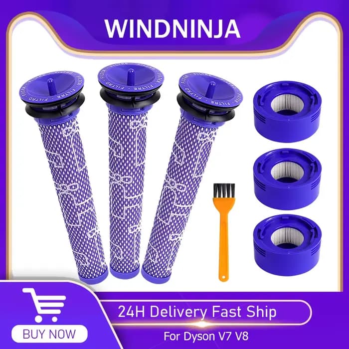Kit de filtre pour aspirateur sans fil Dyson V7 V8 Absolute Animal