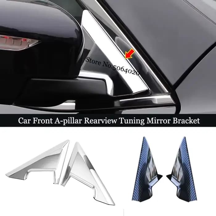 LHD! Pour Nissan X Trail x-trail T32 2014-2019 accessoires voiture avant a-pilier rétroviseur réglage support revêtement d'habillage style