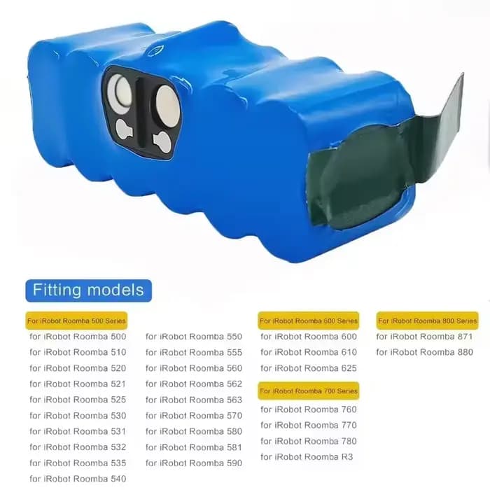 14.4V pour iRobot Roomba batterie 500 600 700 800 900 série 510 530 550 650 770 780 790 870 880 960 980