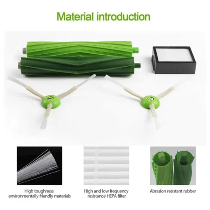 Brosse latérale principale et filtre HEPA pour aspirateur