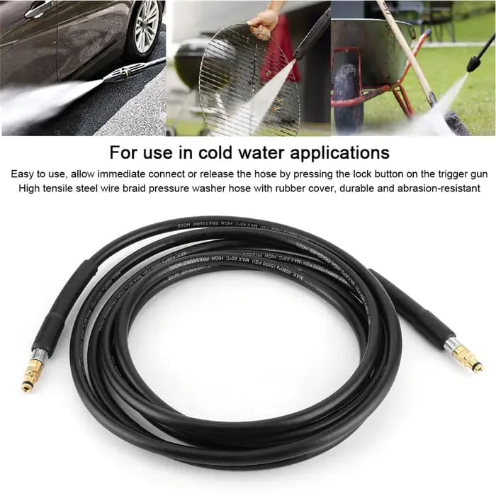 Tuyau de Nettoyage d'Eau à Haute Pression pour Karcher K2, K3, K4, K5, 6/8/10m