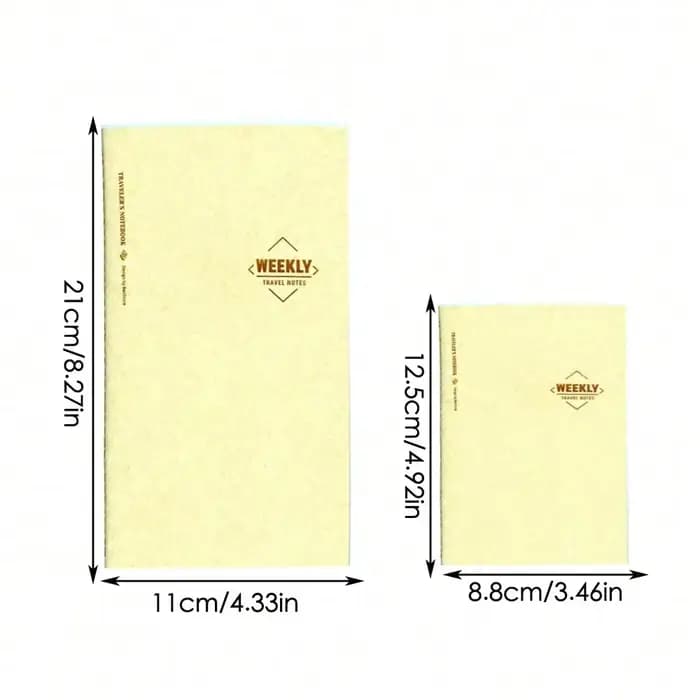 Fromthenon Plan hebdomadaire Page intérieure voyageur cahier Journal planificateur décoratif cahier remplacer accessoires papeterie