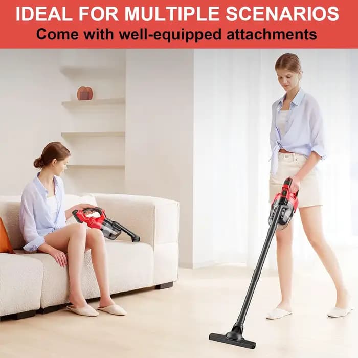 Aspirateur à main sans fil 5 en 1 avec 2 filtres lavables