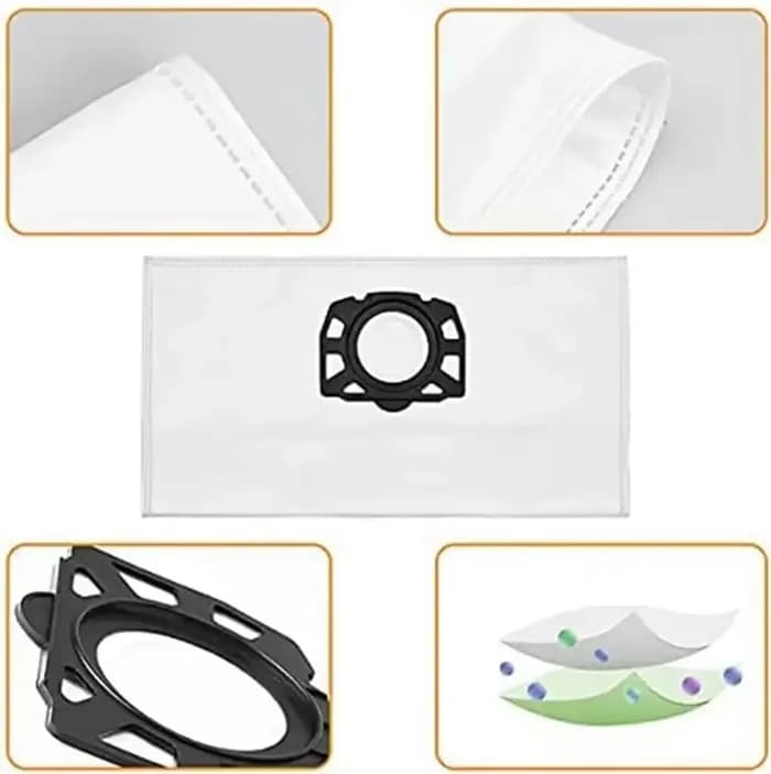 Sacs d'aspirateur pour aspirateur sec et humide Kärcher WD4 WD5 WD6 WD5P WD6P MV4 MV5 MV6