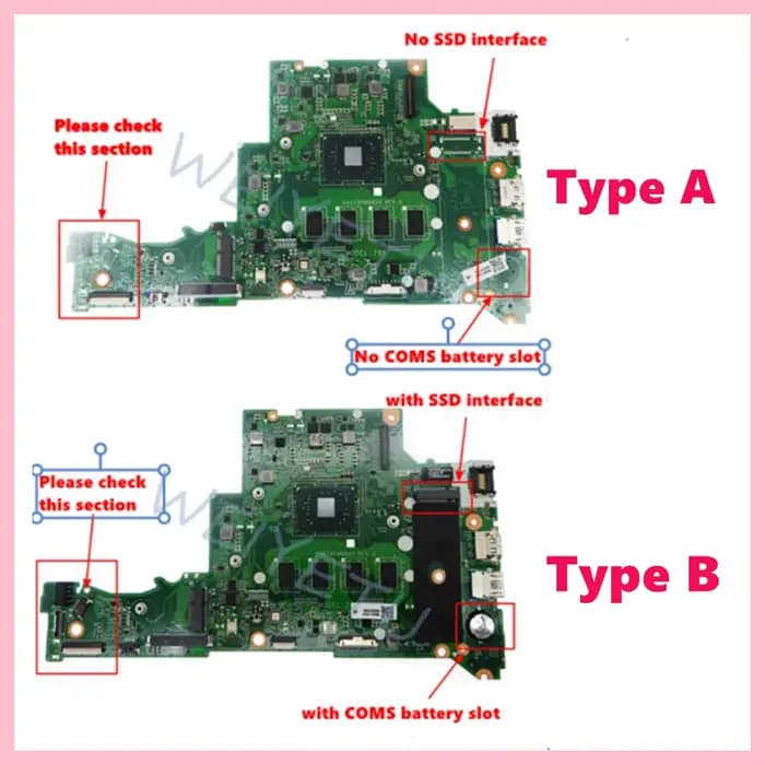 DA0Z8PMB8D0 avec processeur N3350 N4200 2GB/4GB-RAM 0GB/32GB SSD carte mère d'ordinateur portable pour Acer Aspire A114-31 A315-31 N17Q4 carte mère