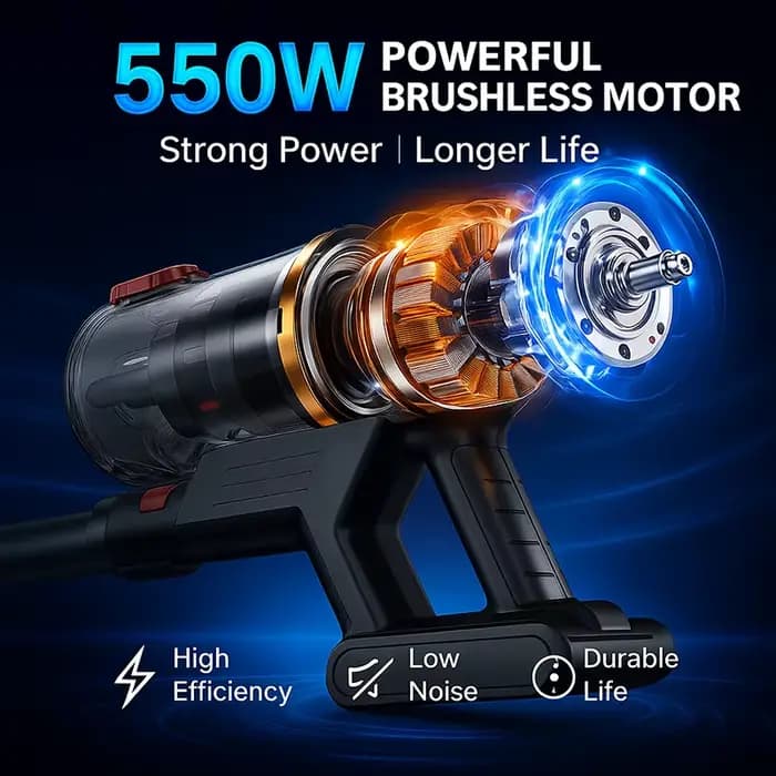 Aspirateur sans fil 550W 50KPa