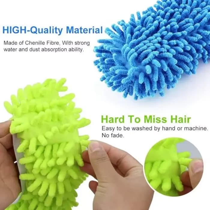 Pantoufles de vadrouille en microfibre réutilisables