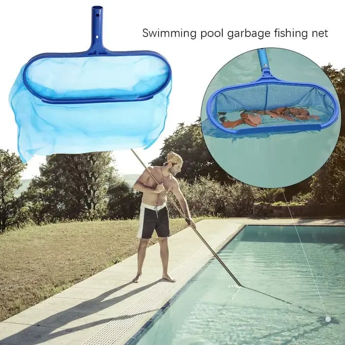Filet d'écumage du cuir chevelu pour piscines, livres à ordures, râteau à mailles, sac profond, sécuritaires de SPA, livres à feuilles, accessoires de piscine