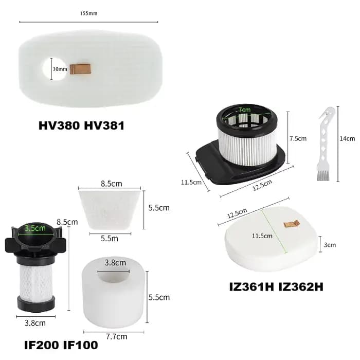 Filtre en mousse et HEPA pour aspirateur Shark NV350