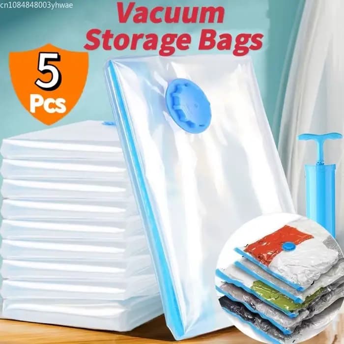 Sac sous vide et couvercle de pompe pour le rangement des vêtements