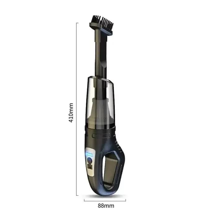 Aspirateur de voiture portable sans fil, rechargeable par USB, aspirateur à main puissant pour voiture, maison, bureau, nettoyage des poils d'animaux