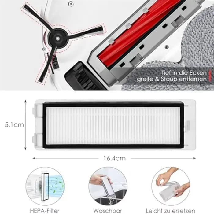 Ensemble d'accessoires pour aspirateur Robot Roborock Q Revo