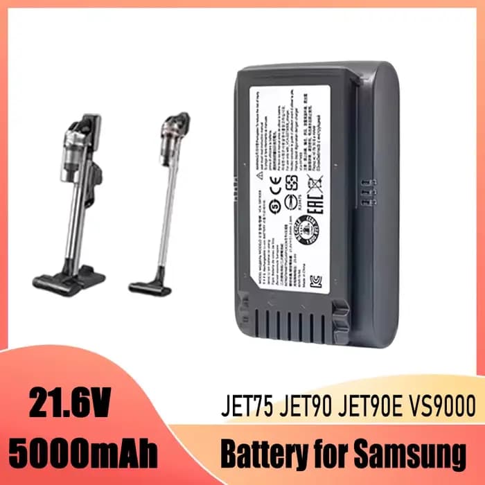 100% batterie de balayeuse originale VCA-SBT90 pour Samsung Vs9000 Jet90 Jet75 Jet90E