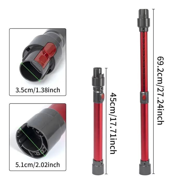 Tube d'extension télescopique pour aspirateur à main Dyson V7 V8 V10 V11 V15