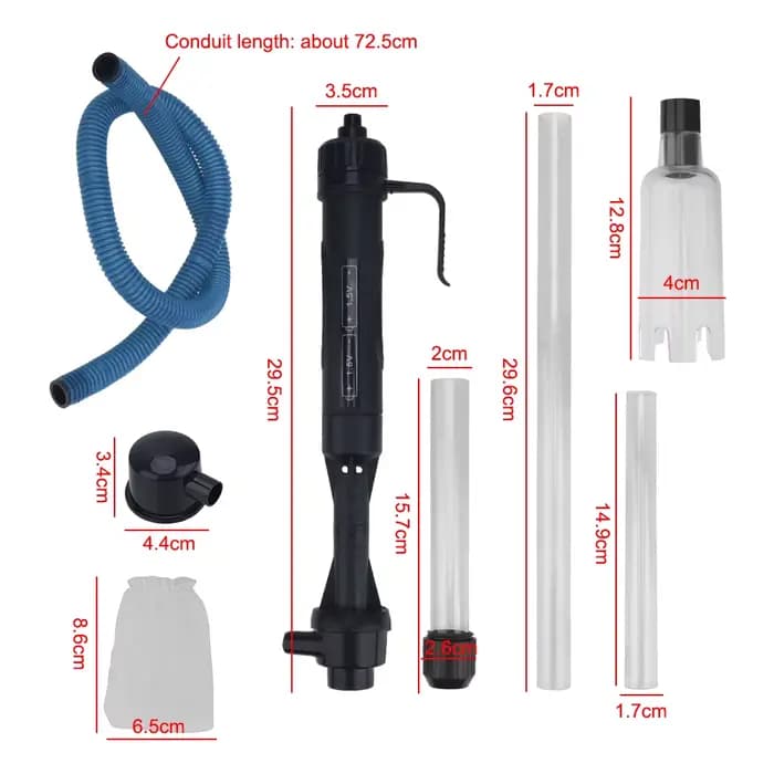 Filtres outils dissolvant de déchets aspirateur pompe de changement d'eau électrique filtre d'aspiration outil de nettoyage de gravier tuyau d'aquarium de poisson