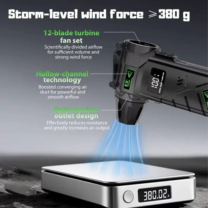 Puissant Turbo souffleur d'air 380g pression du vent 240W haute puissance