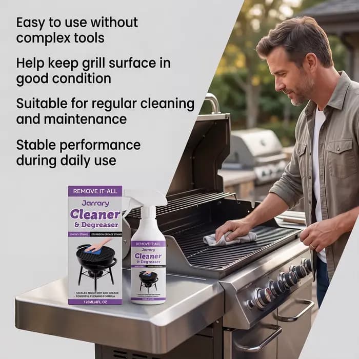 Dégraissant puissant pour grillades – Nettoyant mousse rapide pour taches d'huile de cuisine