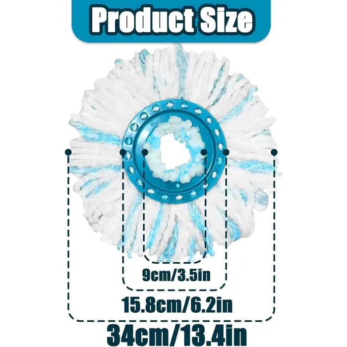 Têtes de Rechange Compatible avec Leifheit Clean Twist Disc Mop