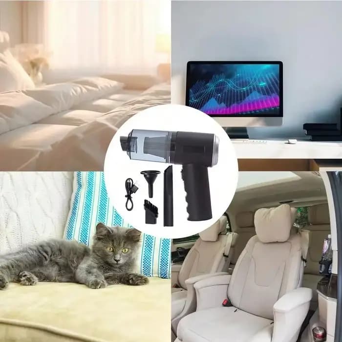 1pc aspirateur sans fil double usage pour la maison et la voiture 120W haute puissance
