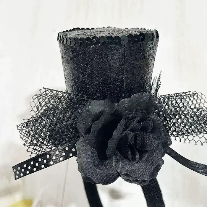 Mini chapeau bibi à sequins avec bandeau, fascinateur pour fête du thé, accessoire de costume pour femme