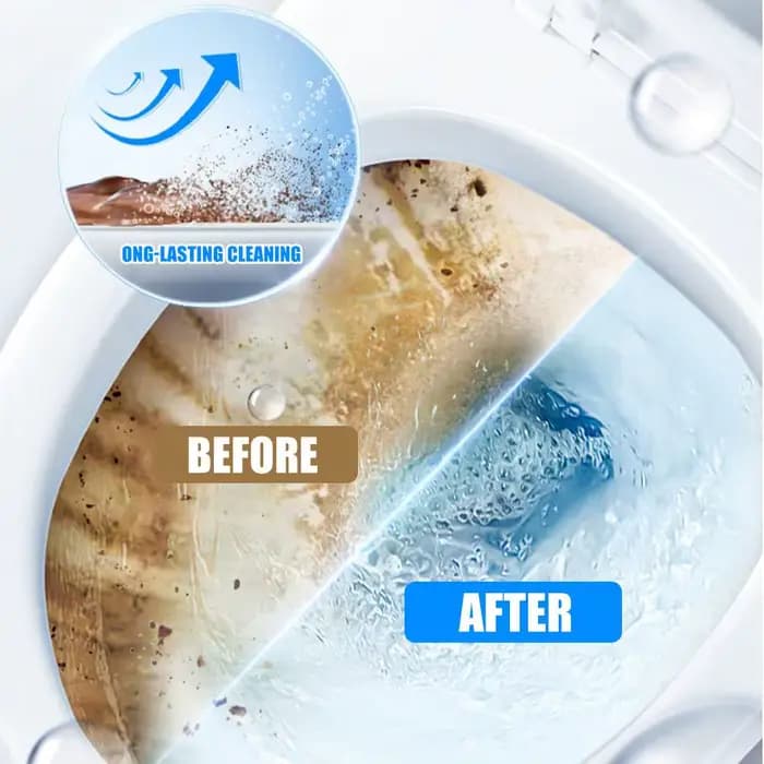 Nettoyant WC Moussant Anti-Calcaire Sans Contact Fizzclean – Poudre Nettoyante pour Toilettes