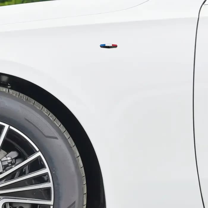 Logo de voiture en alliage d'aluminium, drapeau de France, édition limitée, adapté au coffre de carrosserie, autocollant latéral arrière, accessoires décoratifs