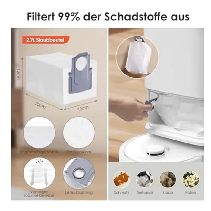 Ensemble d'accessoires pour aspirateur Robot Roborock Q Revo