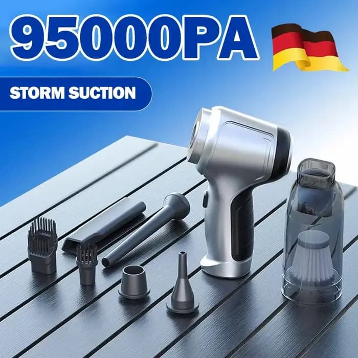 Aspirateur de voiture sans fil portatif avec une puissance d'aspiration de 95000PA