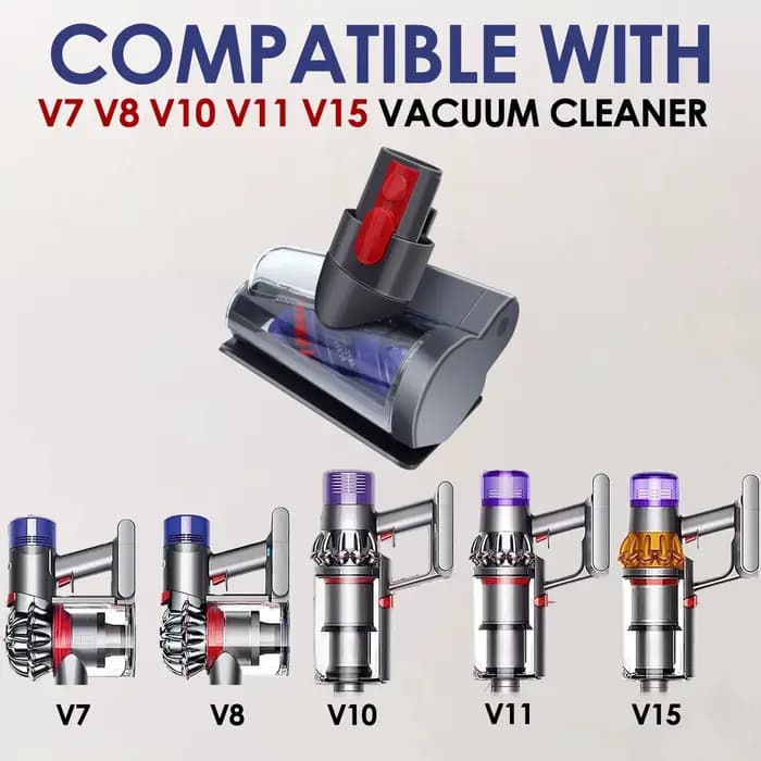Tête de brosse motorisée anti-emmêlement pour Dyson V7/V8/V10/V11/V15 – Nettoyage en profondeur des canapés