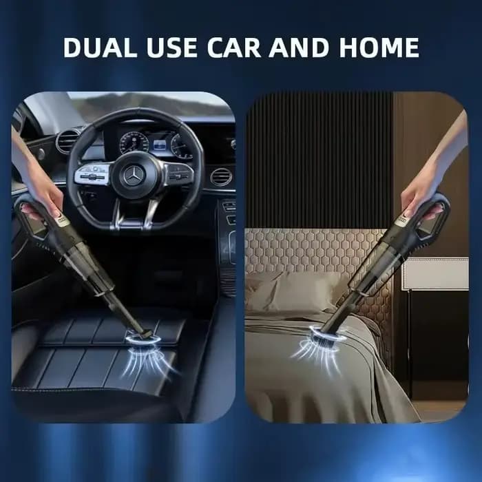 Aspirateur de voiture portable sans fil, rechargeable par USB, aspirateur à main puissant pour voiture, maison, bureau, nettoyage des poils d'animaux