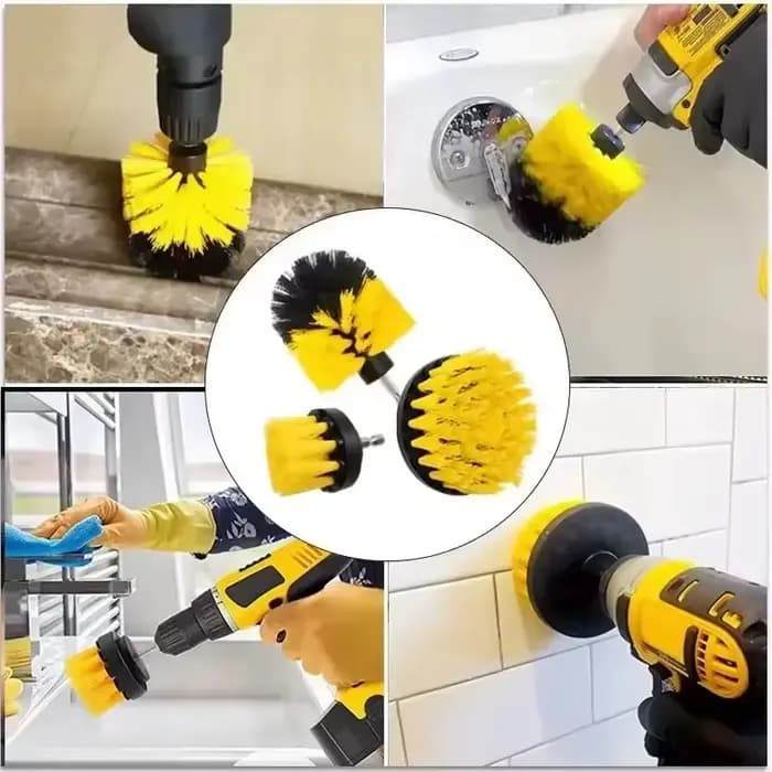Kit de brosses de nettoyage électriques pour perceuse