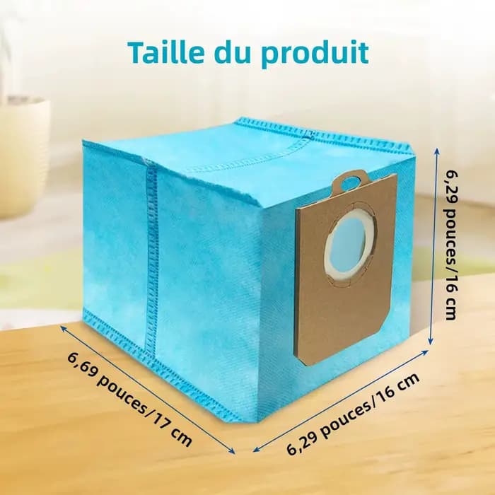 Ensemble de sacs d'aspirateur de haute qualité pour aspirateur Robot Philips Homerun série 3000 XU3100/01 XU3110/02 XU3000/01 XU3000/02