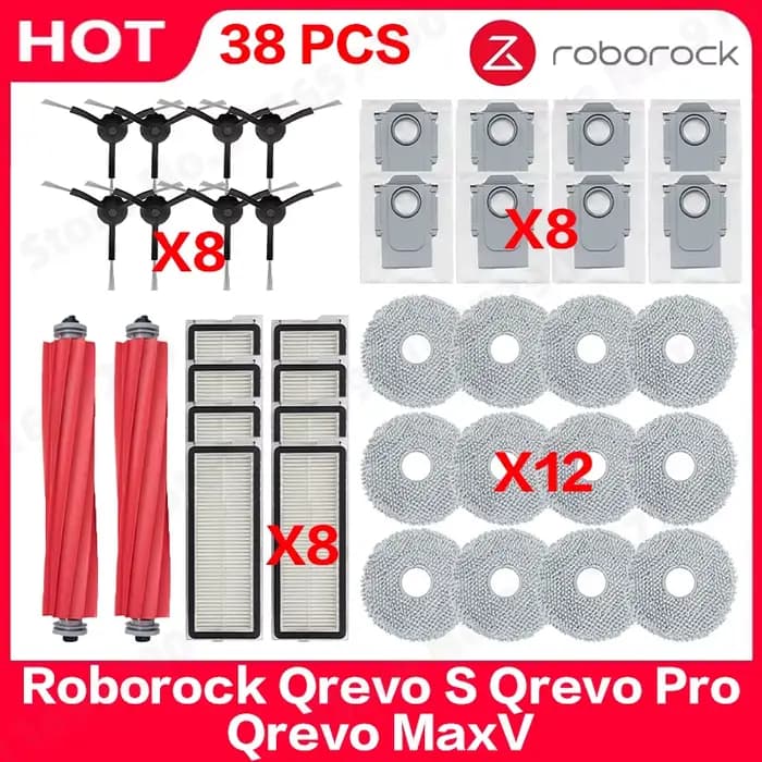 Pièces détachées pour aspirateur robot Roborock Qrevo S