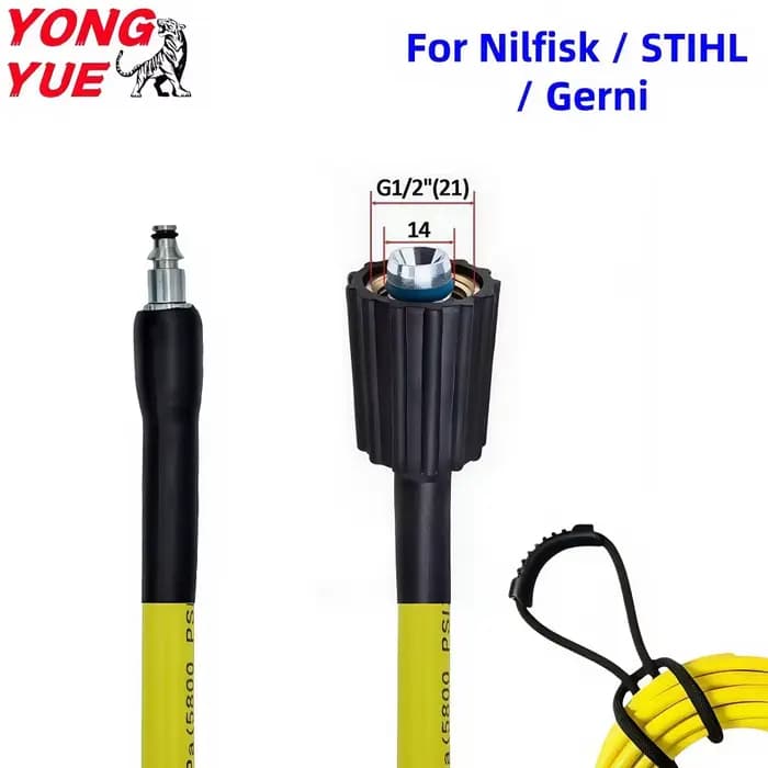 Tuyau de nettoyage haute pression 10-20m pour lave-auto