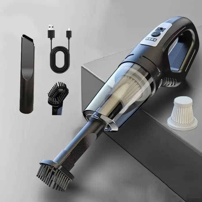 Aspirateur de voiture portable sans fil, rechargeable par USB, aspirateur à main puissant pour voiture, maison, bureau, nettoyage des poils d'animaux