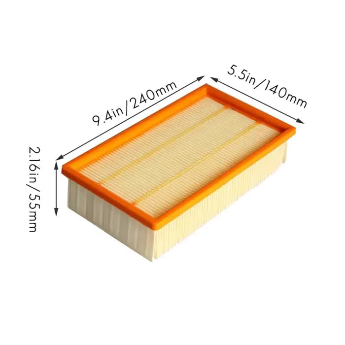 Filtre plat plissé de remplacement pour Karcher NT 25/1