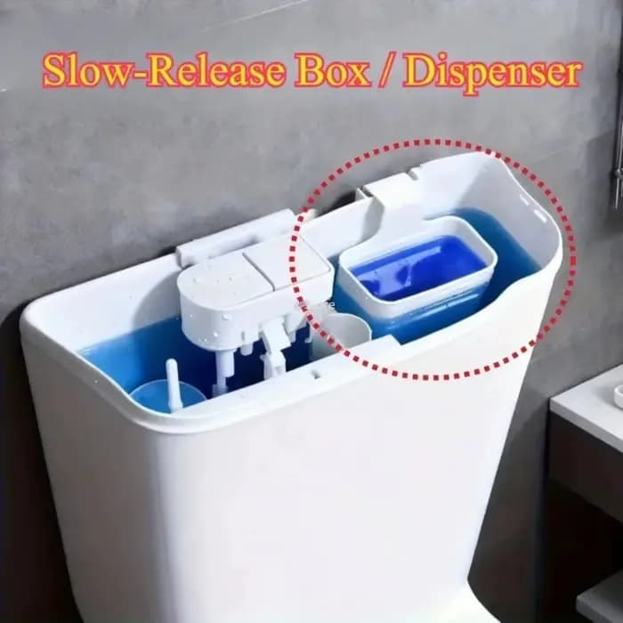  Support adhésif pour nettoyant WC avec étagère de rangement intégrée – Conception suspendue pour mur de salle de bain