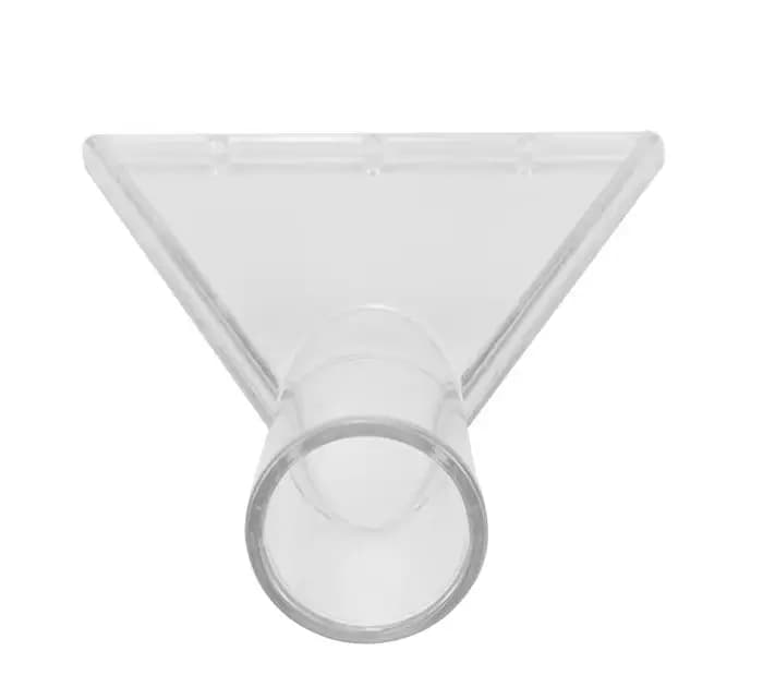 Outil à main avec tête transparente pour le nettoyage des tissus d'ameublement et des tapis