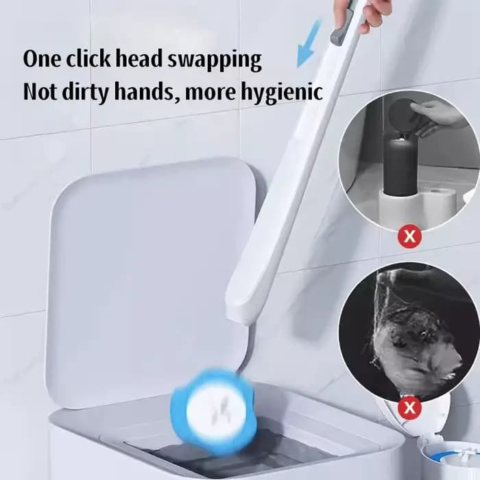 Disposable Toilet Brush Cleaner Bathroom Cleaning