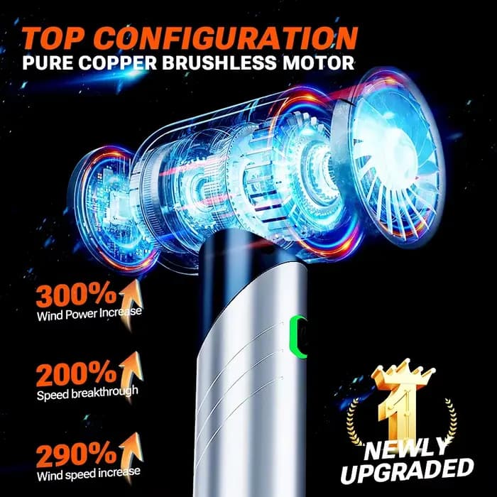 SZUK C013Max-Mini Aspirateur de Voiture Pliable et Portable